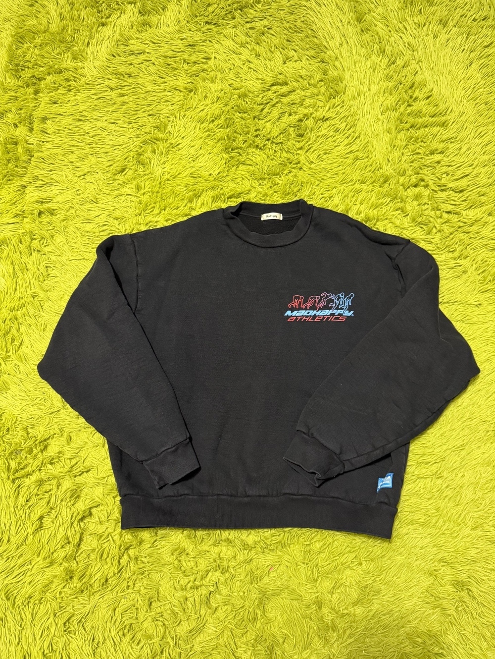 Madhappy Athletics Graphic Sweatshirt Size Medium Black